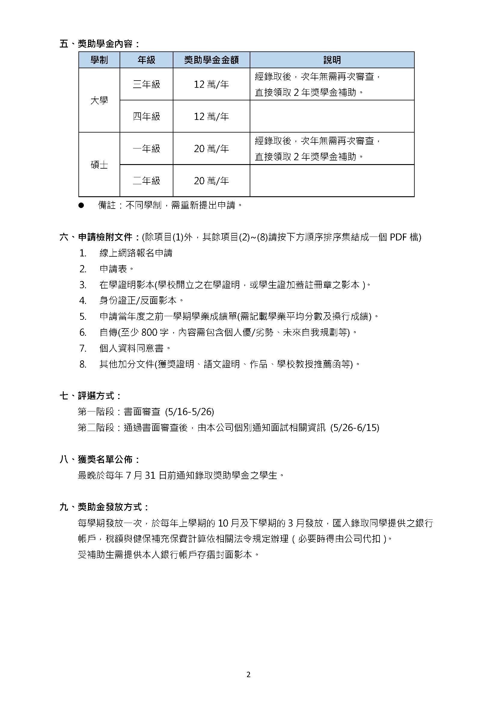 2023英業達優秀人才獎助學金申請2